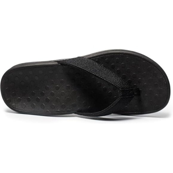 Llsoarss Womens Black Size 9 Orthopedic Flip Flops Arch Support Sandals - Picture 5 of 12